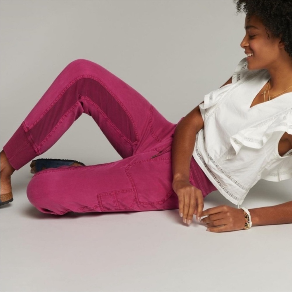 🌹Red Anthropology Nomad Jogger Pants-XS.